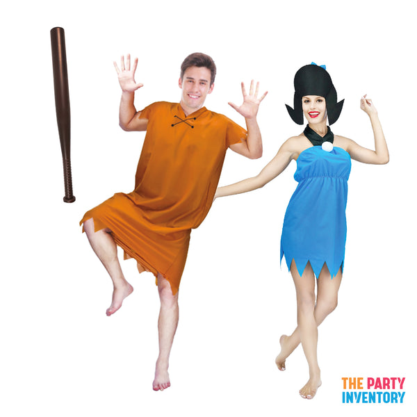 Adult Barney And Betty Couple Costume Set The Party Inventory 