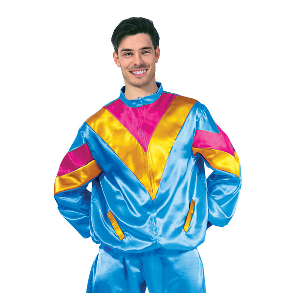 Adult Blue 80s Tracksuit Costume – The Party Inventory