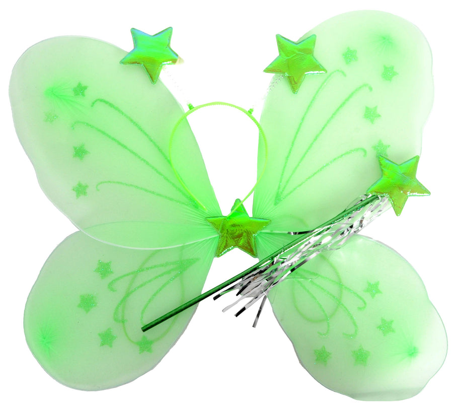 Butterfly Costume Kit (3 Piece Set) Green