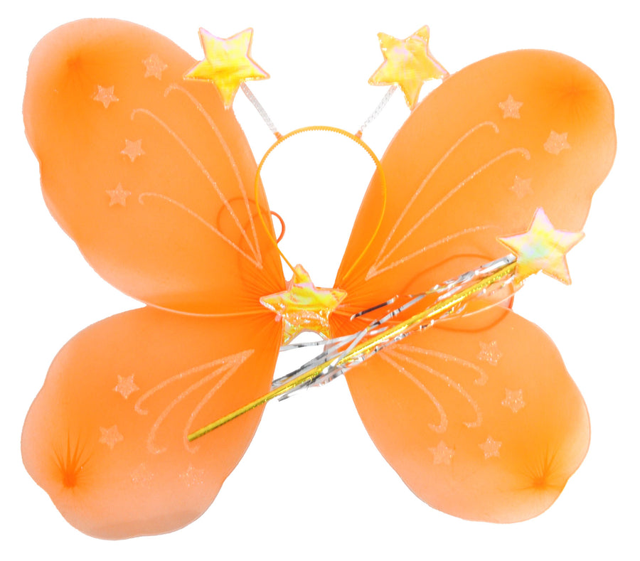 Butterfly Costume Kit (3 Piece Set) Orange