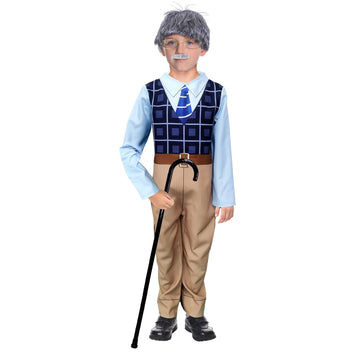 Children Grandpa Blue Vest Costume