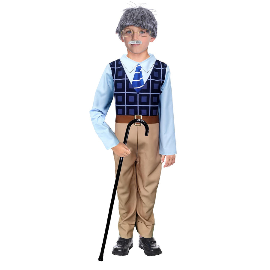 Children Grandpa Blue Vest Costume