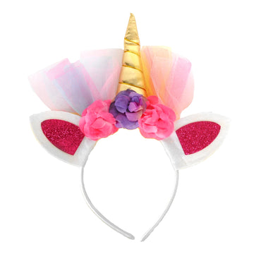 Rainbow Unicorn Tulle Headband