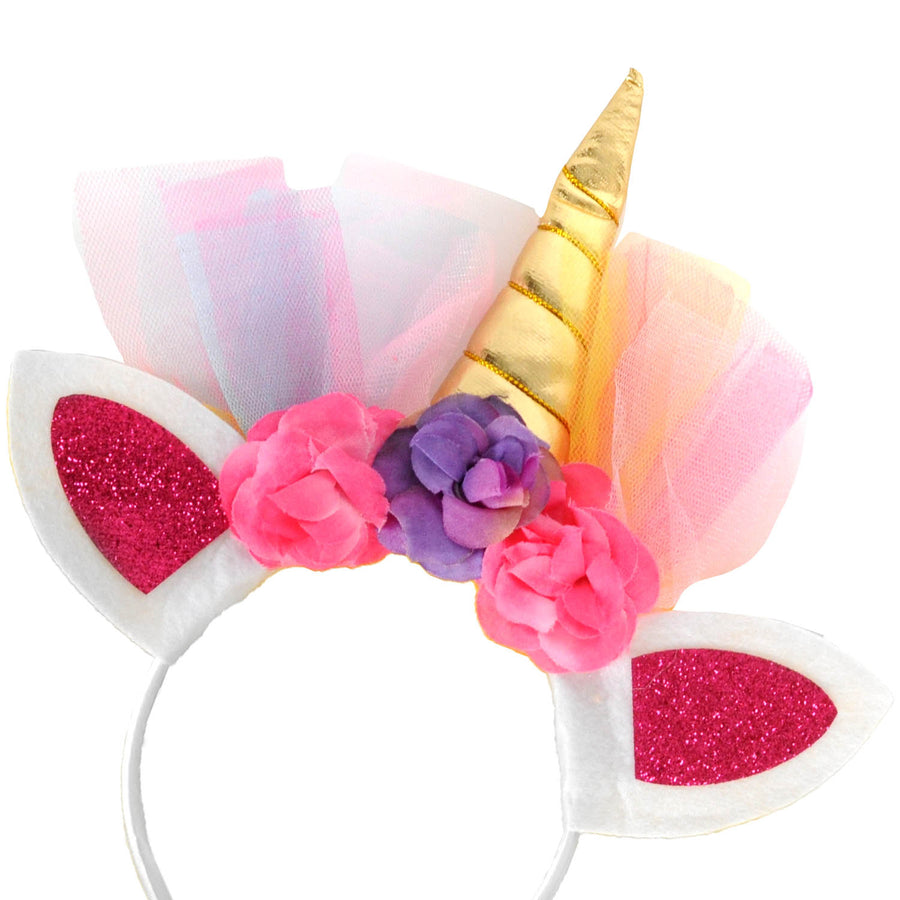 Rainbow Unicorn Tulle Headband