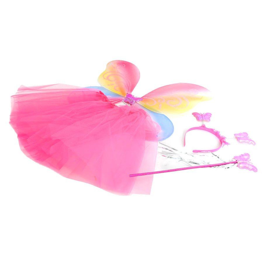 Butterfly Accessory Set (Headband, Wings, Wand, Tutu)