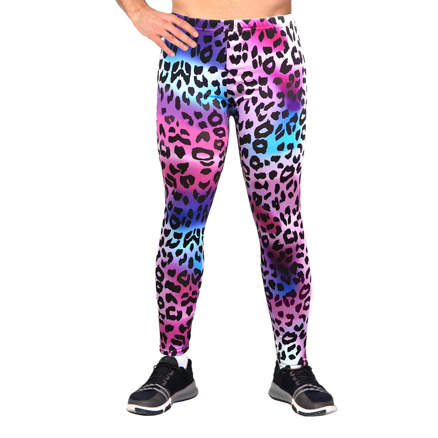 Adult Rainbow Leopard Print Leggings