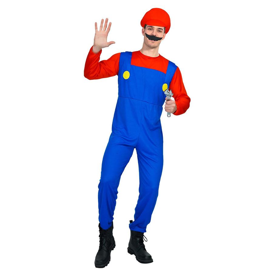Adult Red Plumber Costume