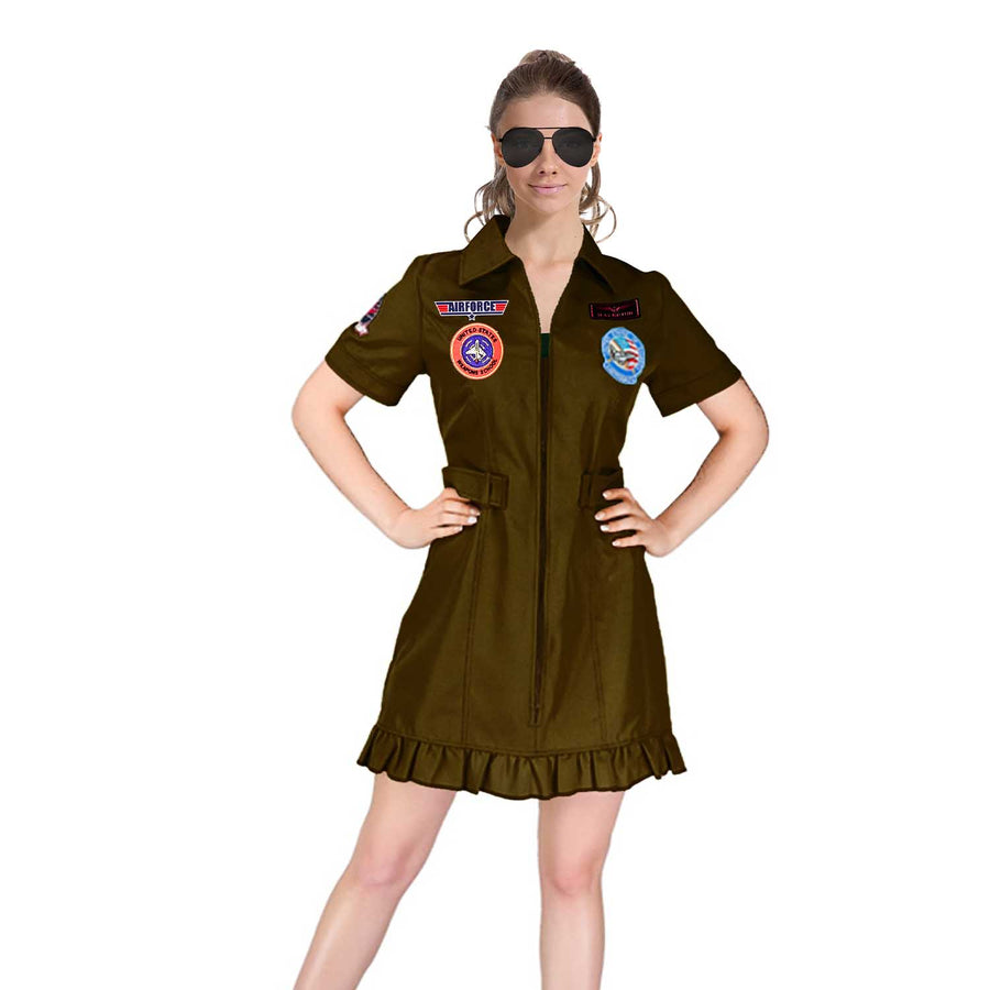 Adult Fighter Pilot Lady Costume