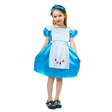 Children's Blue Girl Dress Costume