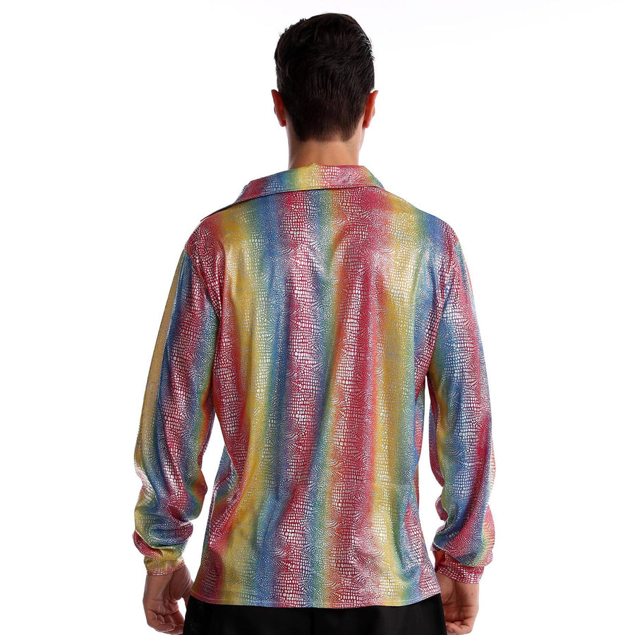 Adult Disco Shirt (Rainbow)