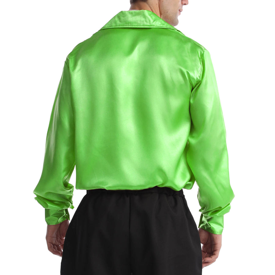 Adult 70s Disco Shirt (Green)