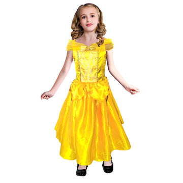 Children Yellow Princess Costume