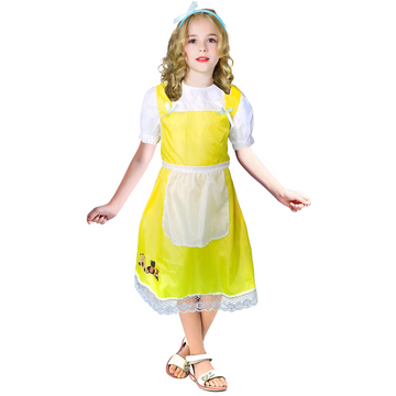 Children Classic Gold Girl Dress