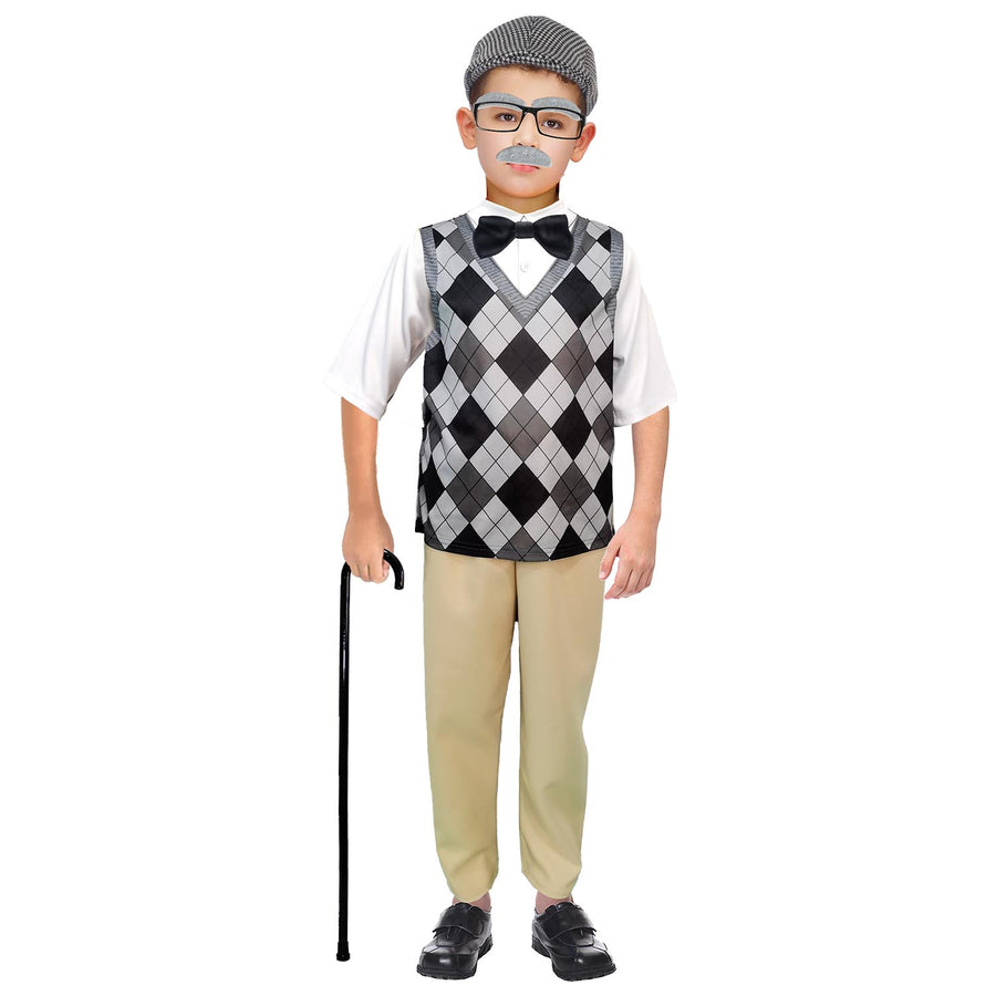 Children Grandpa Grey Vest Costume