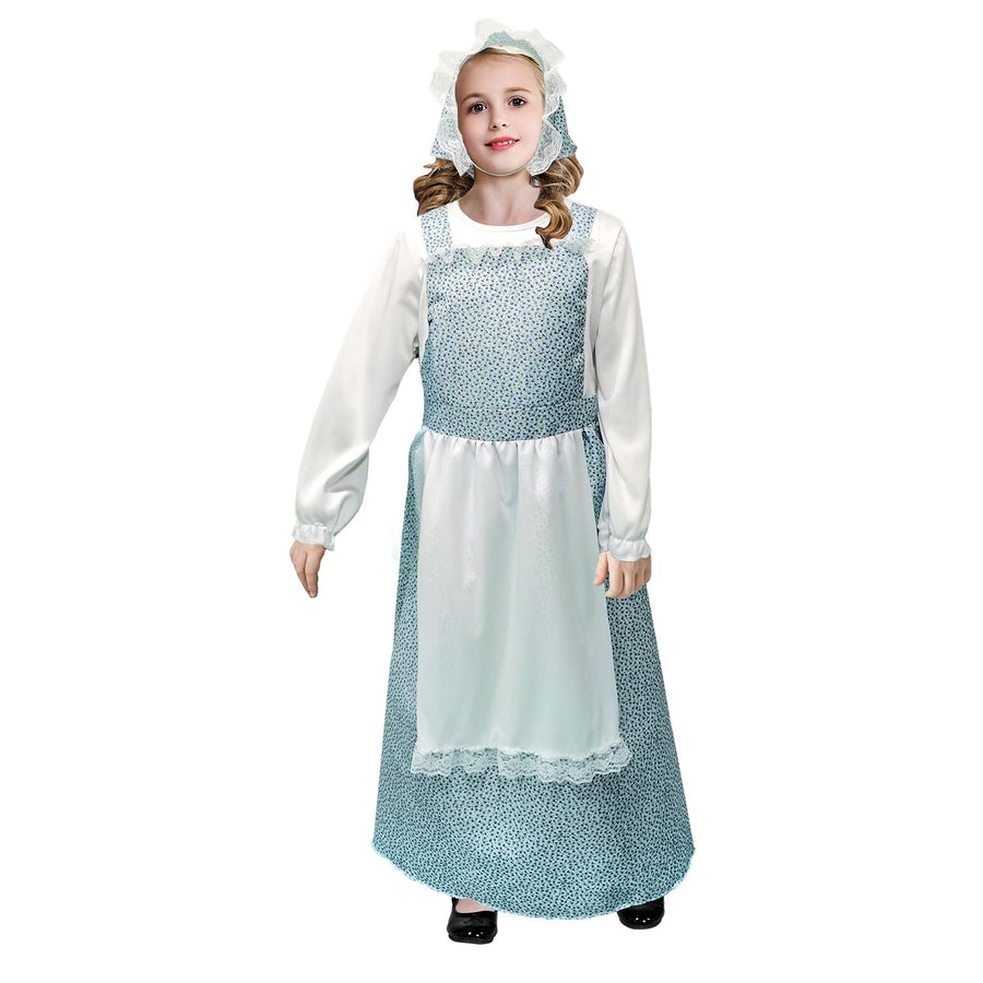 Children Blue Pioneer Girl Costume