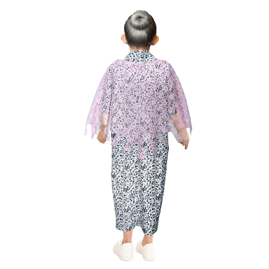 Children Old Lady Shawl Costume