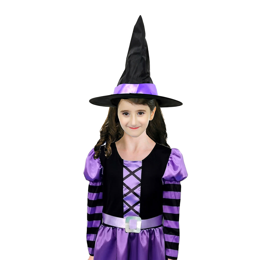 Children Purple Witch Costume