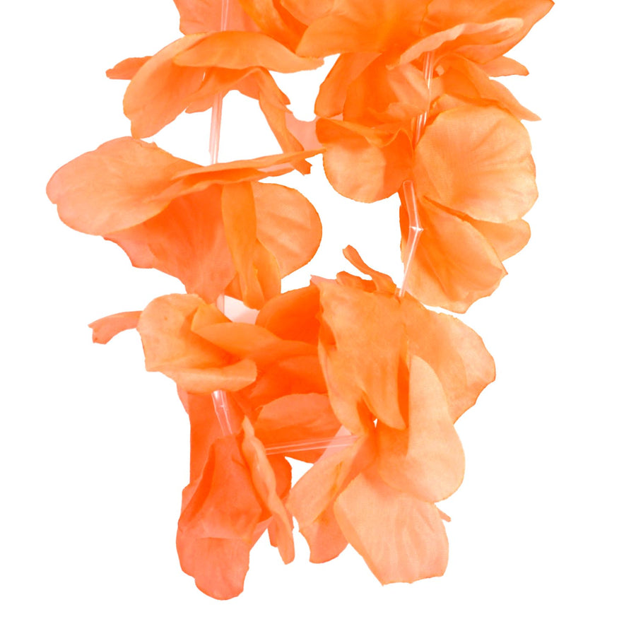 Large Flower Lei (Orange)