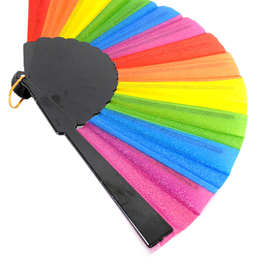 Rainbow Glitter Fan (Vertical Stripe)