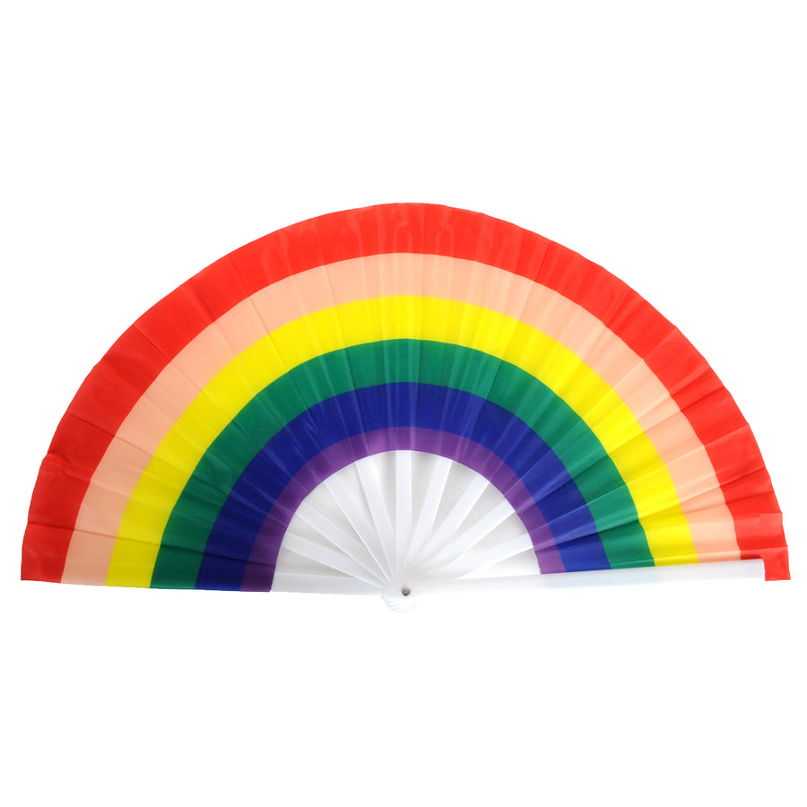 Giant Rainbow Hand Held Fan