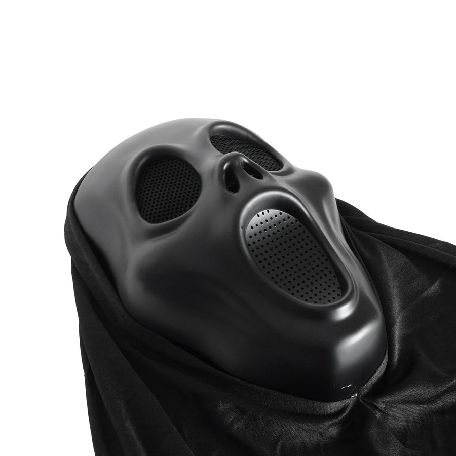 Screaming Face Mask with Hood (Black)