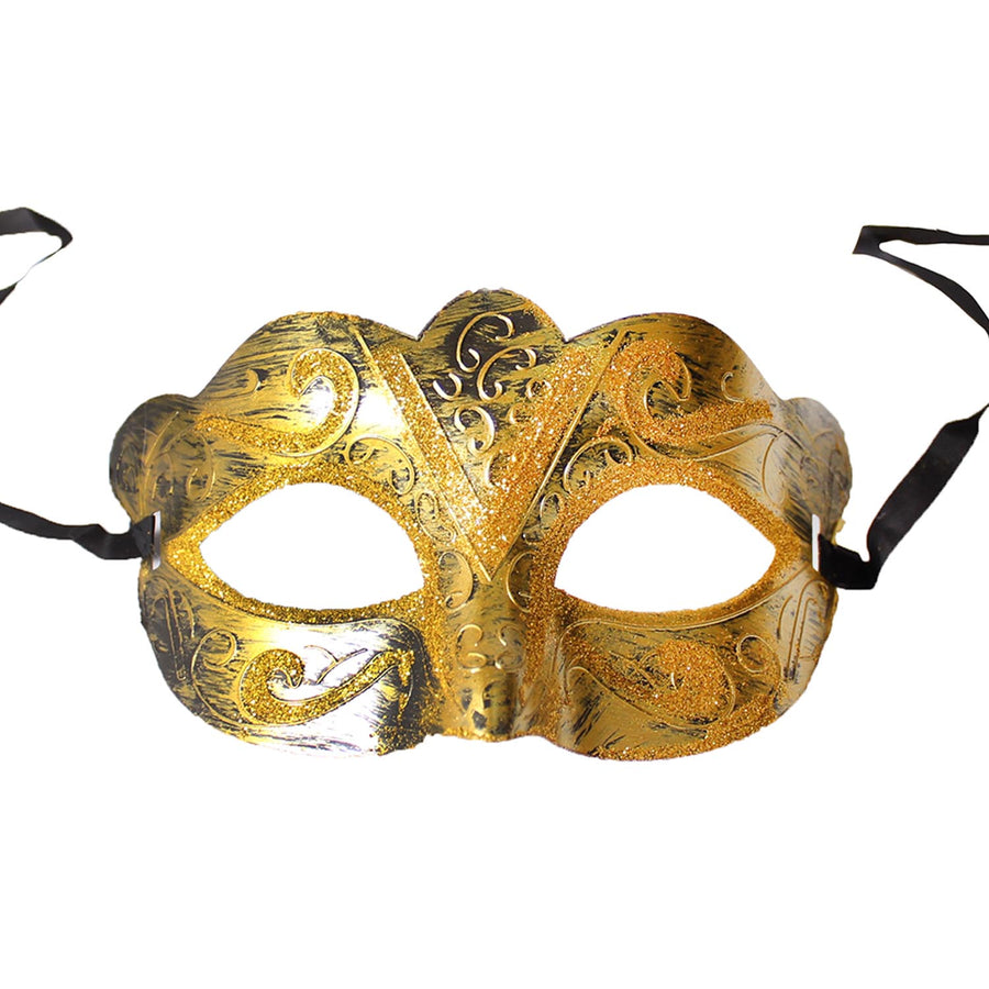 Fancy Glitter Party Mask (Gold)