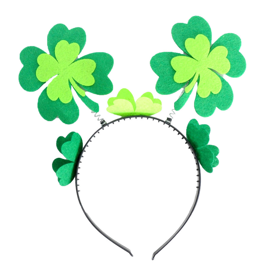 St Patricks Day Shamrock Headband