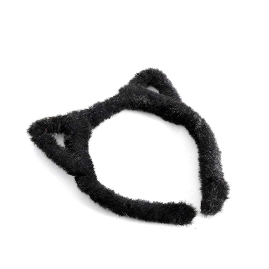 Fluffy Black Cat Headband