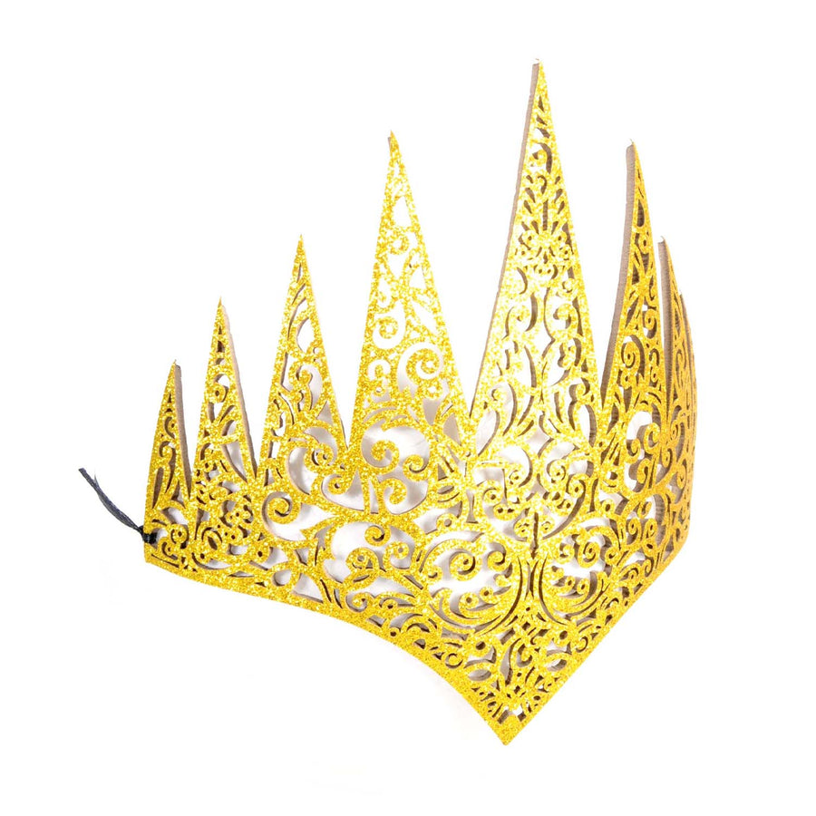 Deluxe Gold Glitter Crown