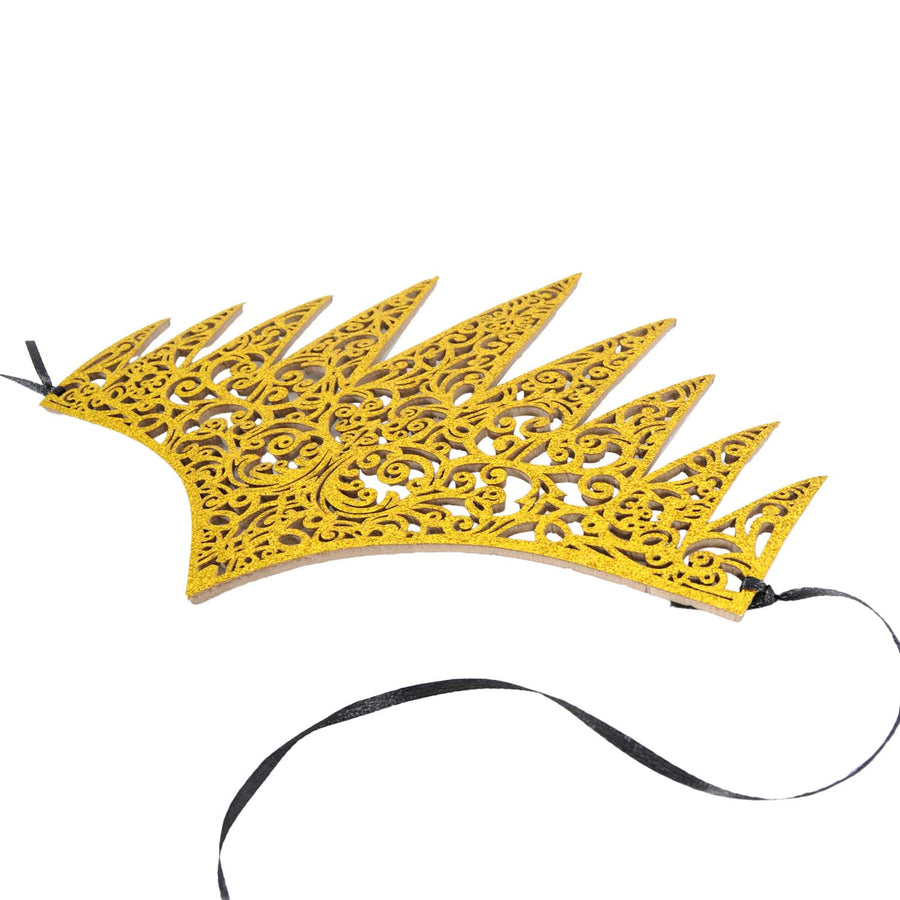 Deluxe Gold Glitter Crown