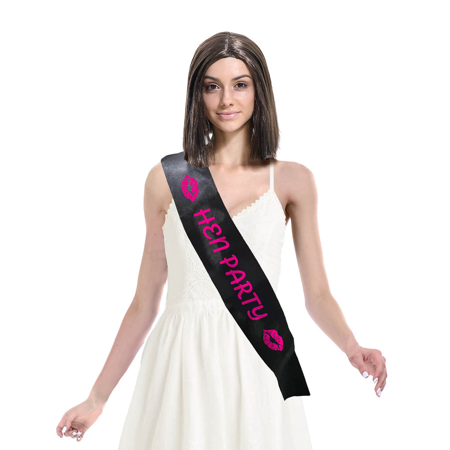 Hen Party (Lipstick Kisses) - Party Sash