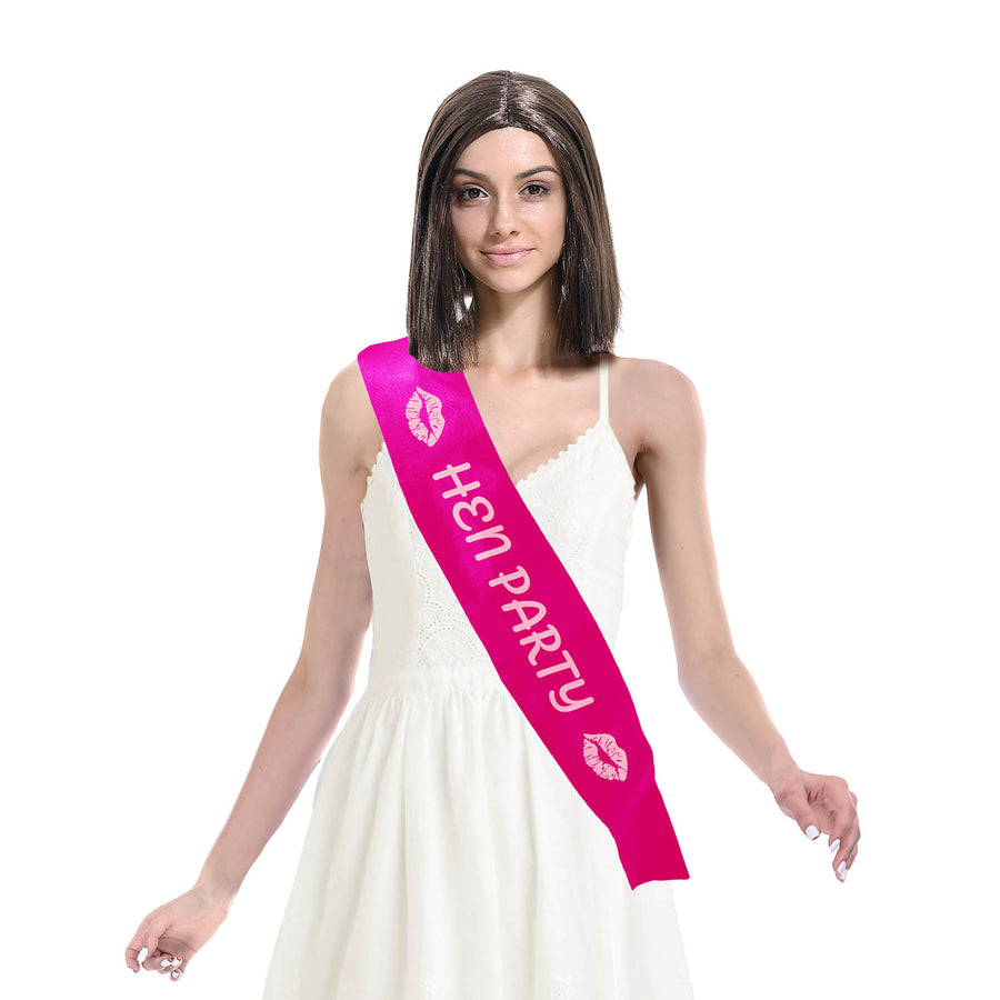 Hen Party (Lipstick Kisses) - Party Sash