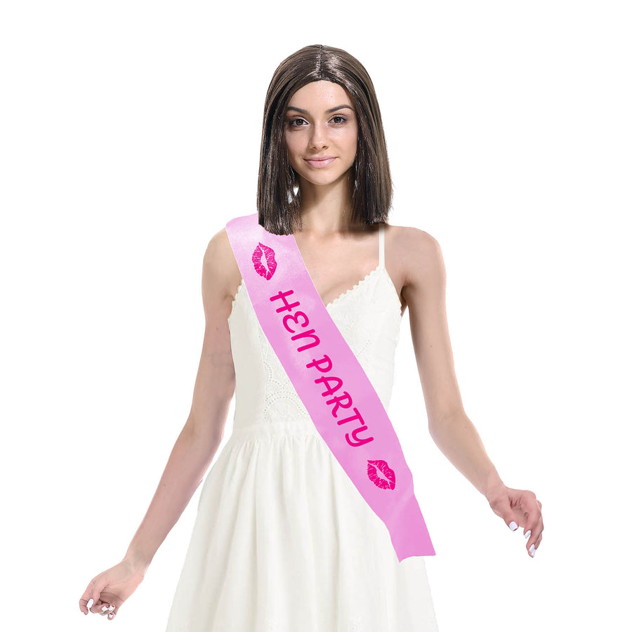 Hen Party (Lipstick Kisses) - Party Sash