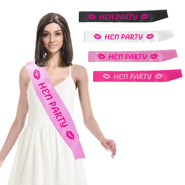 Hen Party (Lipstick Kisses) - Party Sash