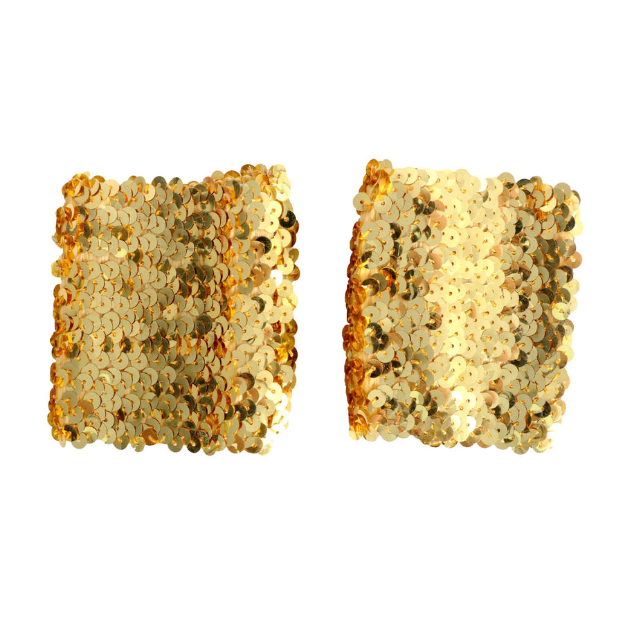 Sequin Wristbands (Gold)