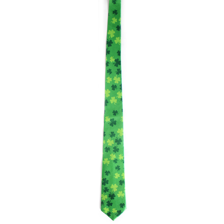 St Patricks Day Lucky Shamrock Tie