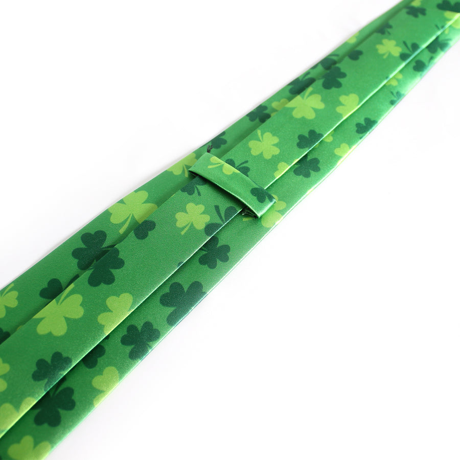 St Patricks Day Lucky Shamrock Tie