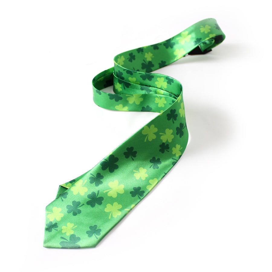 St Patricks Day Lucky Shamrock Tie