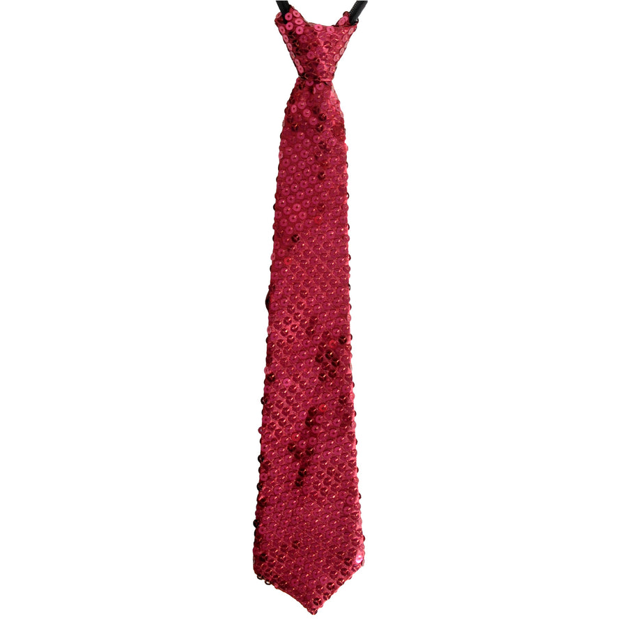 Sequin Tie (Maroon)