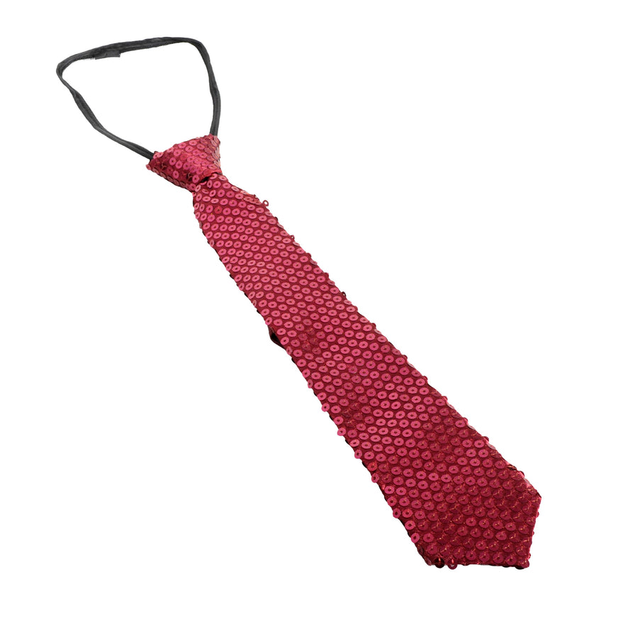 Sequin Tie (Maroon)