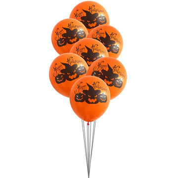 Happy Halloween Balloons (Orange)