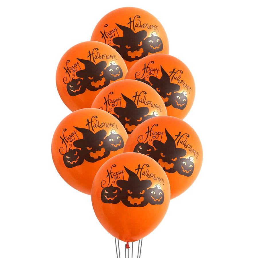 Happy Halloween Balloons (Orange)