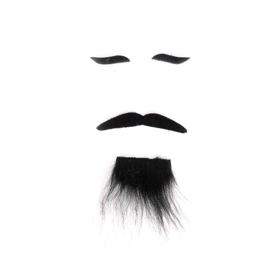 Party Pirate Moustache Beard Eyebrows Kit