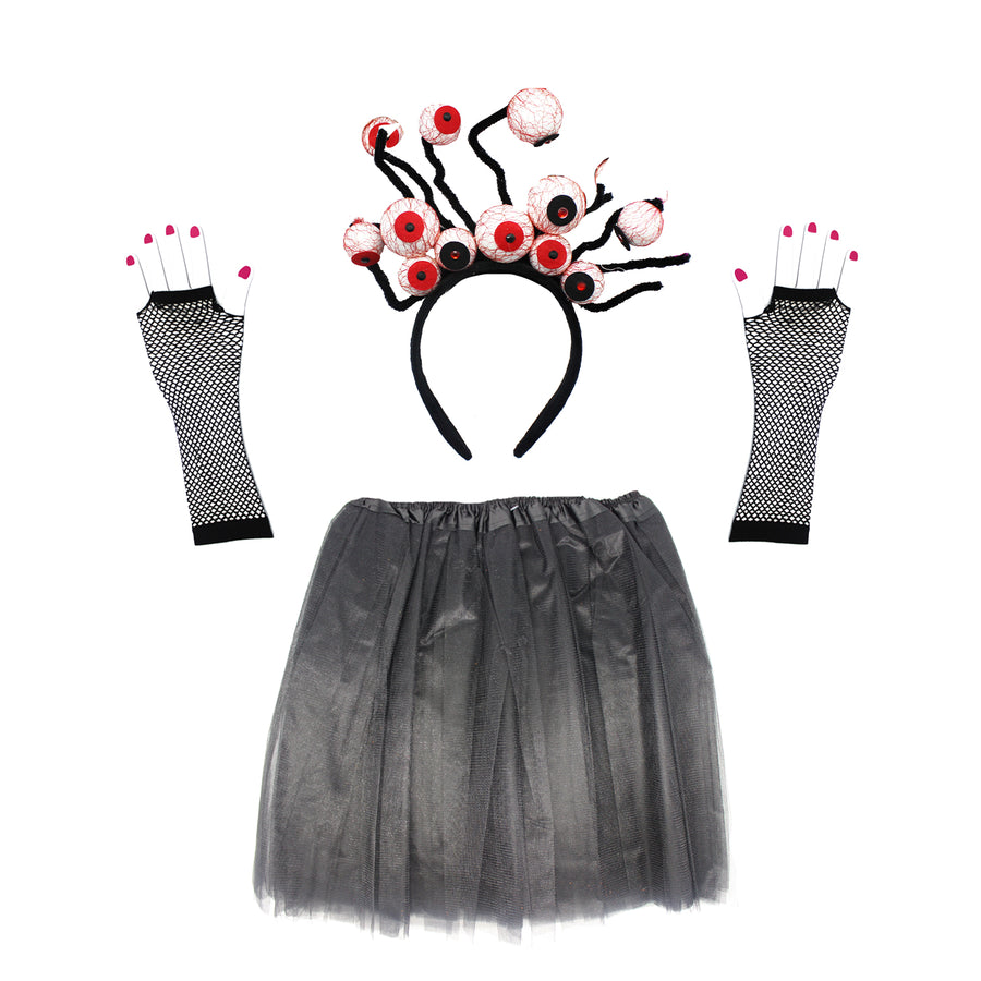 Halloween Tutu Costume Kit (Scary Eyes)