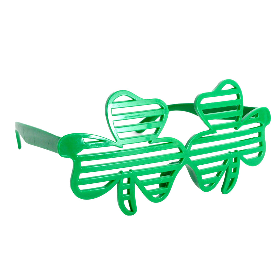 Lucky Shamrock Lined Party Glasses