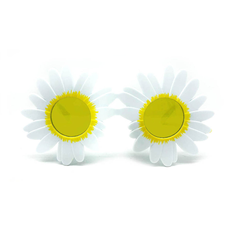 White Daisy Flower Party Glasses