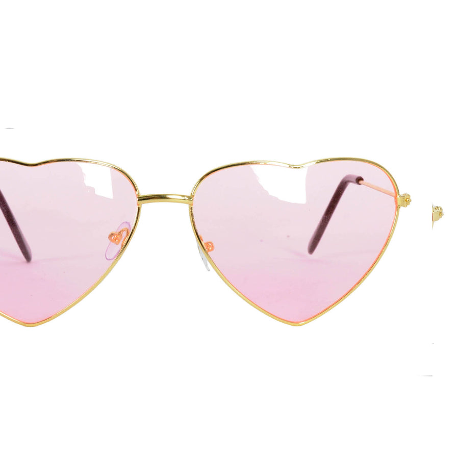 Heart Party Glasses with Metal Frame (Light Pink)