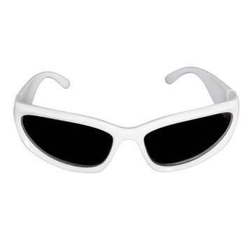 White Wrap Sci-Fi Spy Glasses