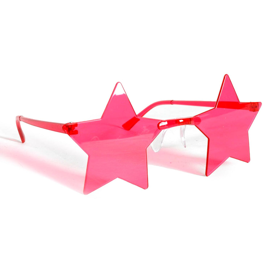 Hot Pink Star Perspex Party Glasses