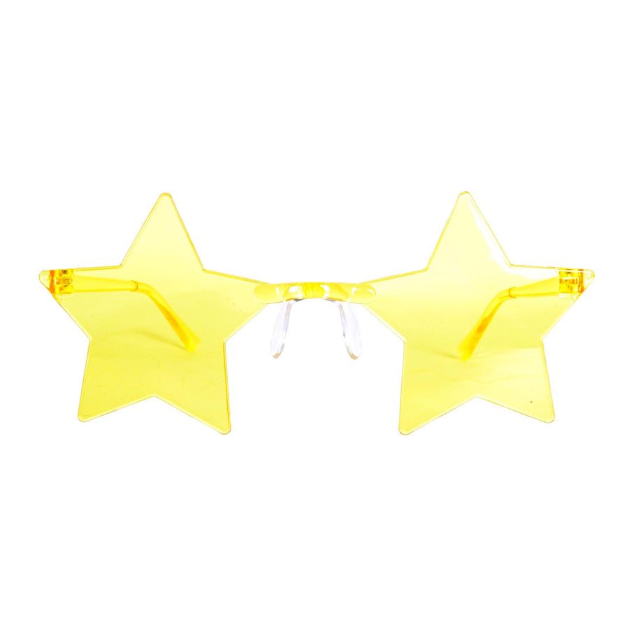 Yellow Star Perspex Party Glasses